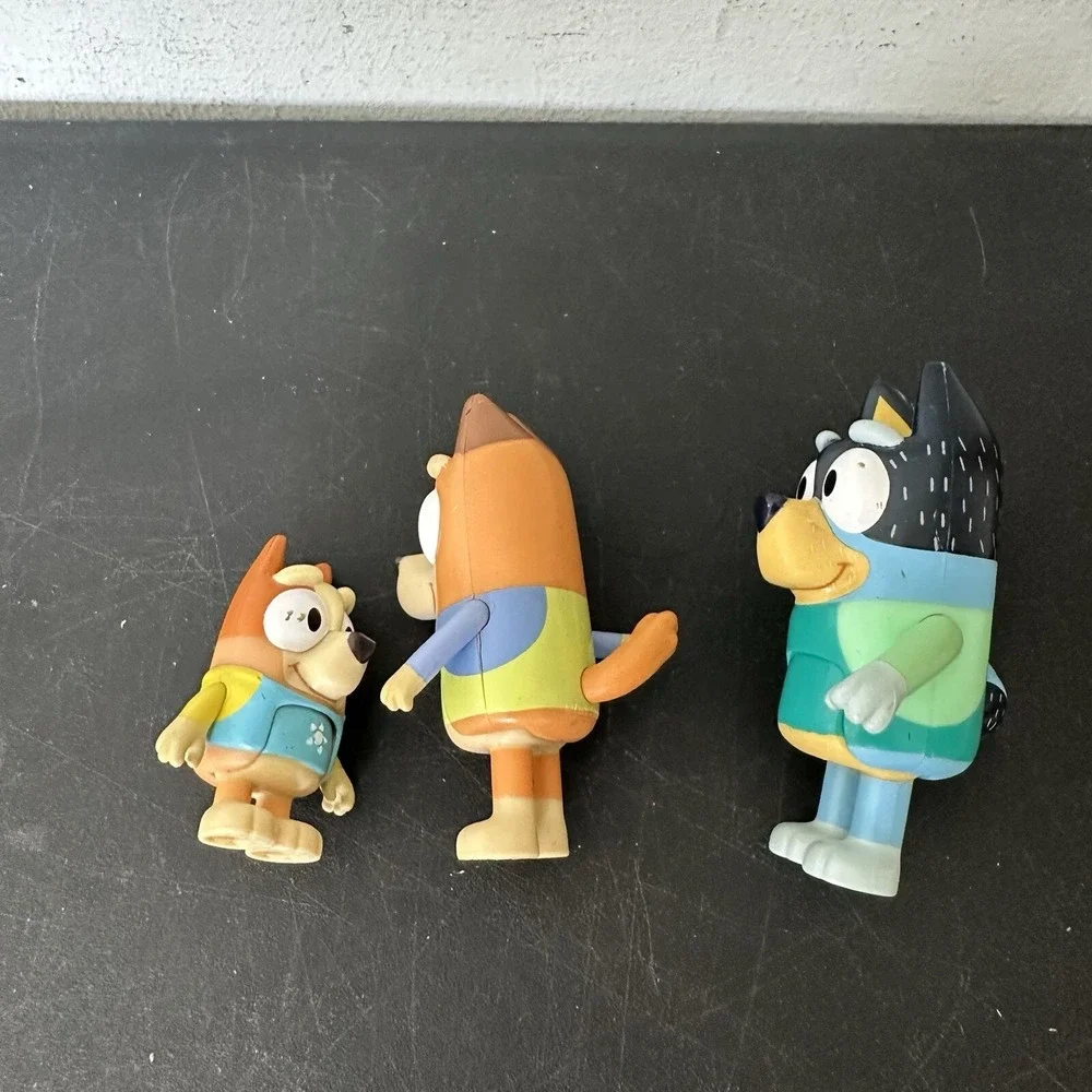 Bluey & friends Bingo & Bandit Action Figures 3.25